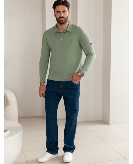 Джемпер мужской св.оливковый