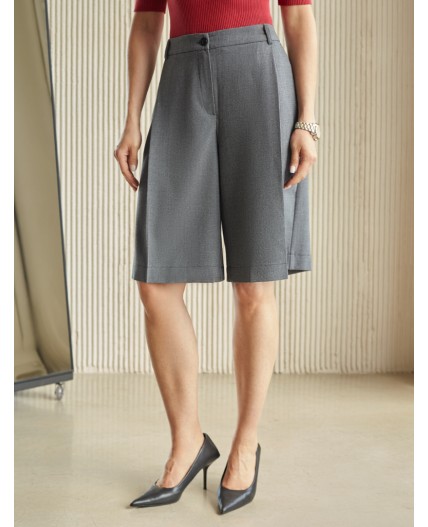 Шорты женские серый-черный