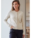 Кардиган женский овсяный меланж