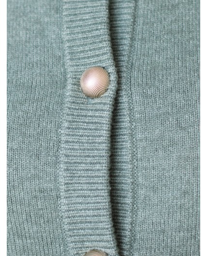 Кардиган женский светло-оливковый меланж