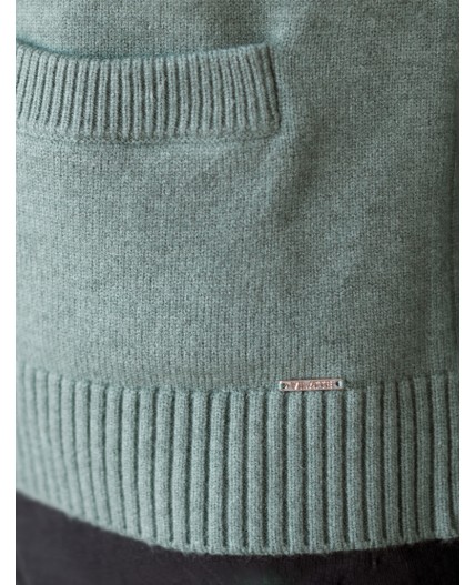 Кардиган женский светло-оливковый меланж