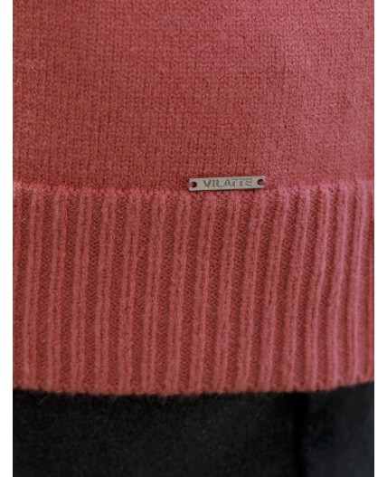 Кардиган женский темно-коралловый