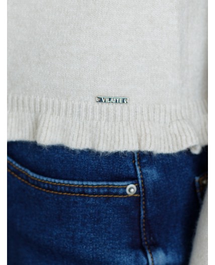 Кардиган женский овсяный меланж