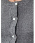 Кардиган женский темно-серый меланж