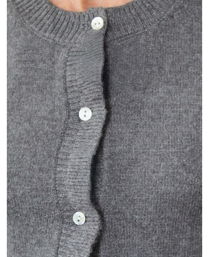 Кардиган женский темно-серый меланж