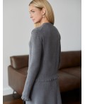 Кардиган женский темно-серый меланж