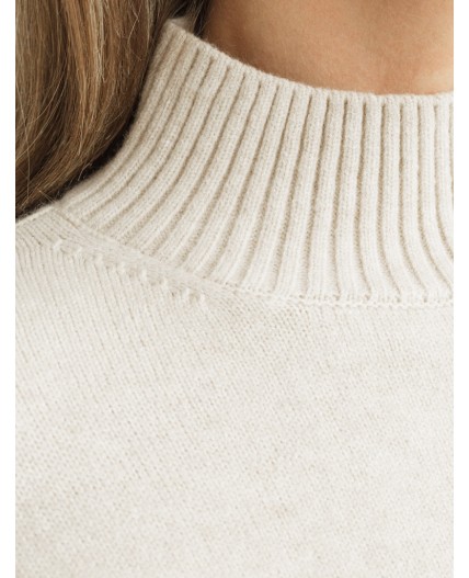 Свитер женский овсяный меланж