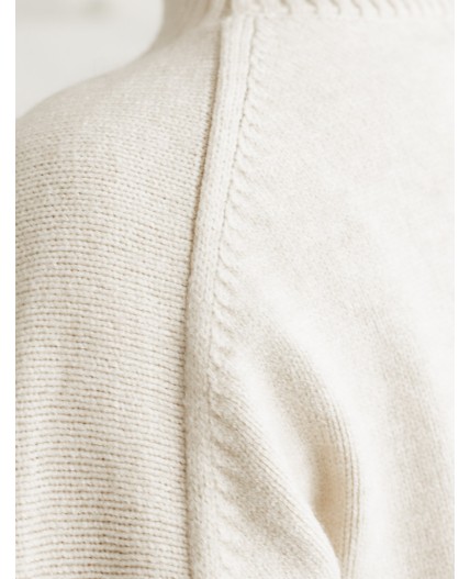 Свитер женский овсяный меланж