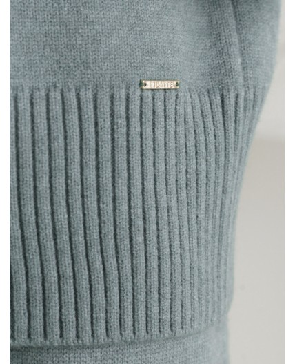 Свитер женский светло-оливковый меланж