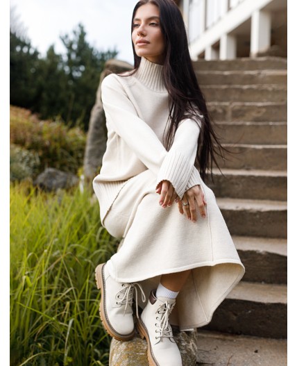 Свитер женский овсяный меланж