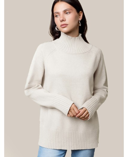 Свитер женский овсяный меланж