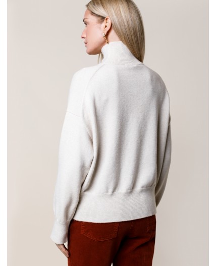 Свитер женский овсяный меланж