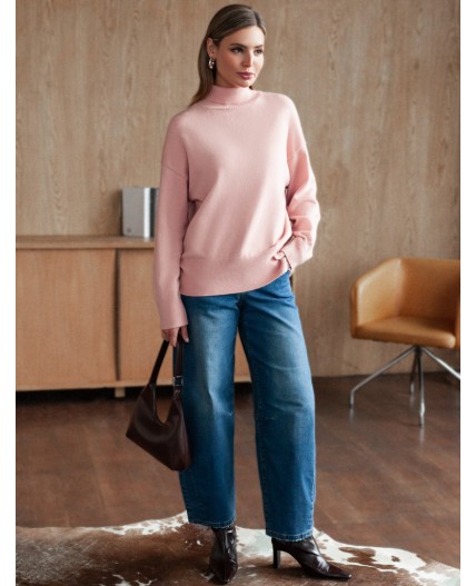 Свитер женский пудровый