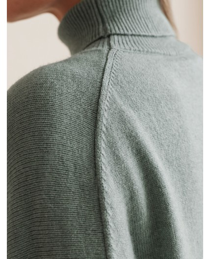 Свитер женский светло-оливковый меланж