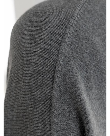 Свитер женский темно-серый меланж