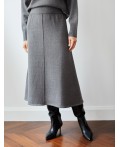 Юбка женская темно-серый меланж