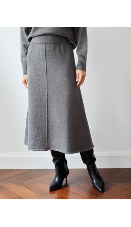 Юбка женская темно-серый меланж