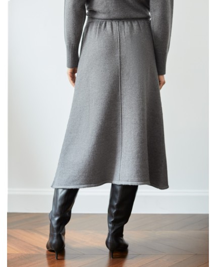 Юбка женская темно-серый меланж