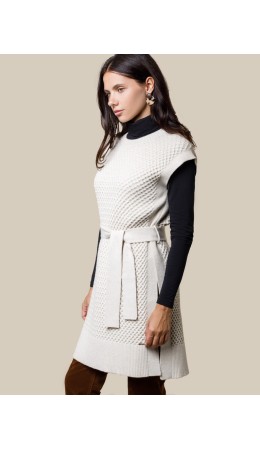 Жилет женский овсяный меланж