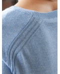 Джемпер женский голубой меланж