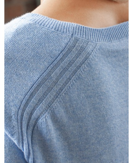 Джемпер женский голубой меланж