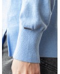Джемпер женский голубой меланж