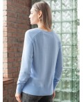 Джемпер женский голубой меланж