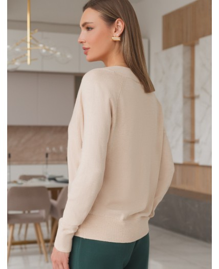 Джемпер женский бежевый меланж