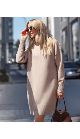 Платье вязаное женское макиато меланж