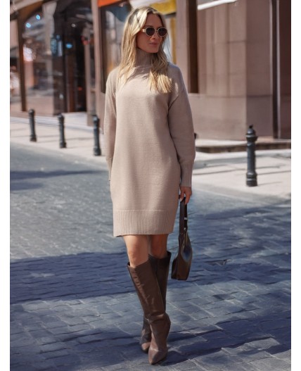 Платье вязаное женское макиато меланж