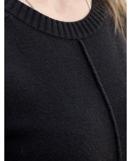 Платье вязаное женское черный