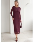 Платье женское бургунди