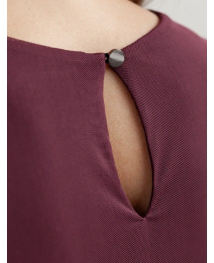 Платье женское бургунди