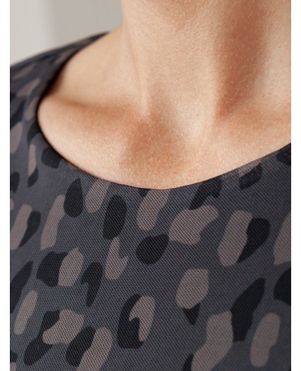 Платье женское серый-коричневый