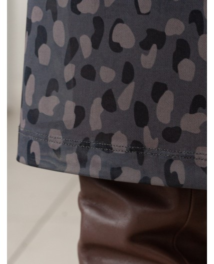 Платье женское серый-коричневый