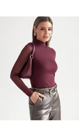 Блузка женская бургунди