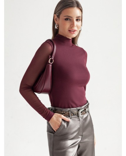 Блузка женская бургунди