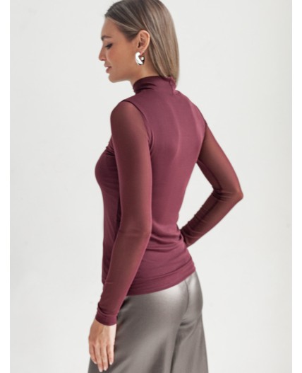 Блузка женская бургунди