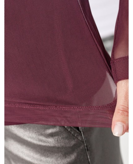 Блузка женская бургунди