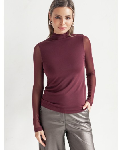 Блузка женская бургунди