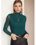 Блузка женская изумруд