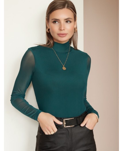 Блузка женская изумруд