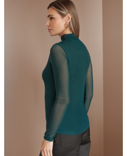 Блузка женская изумруд