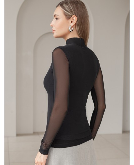 Блузка женская черный