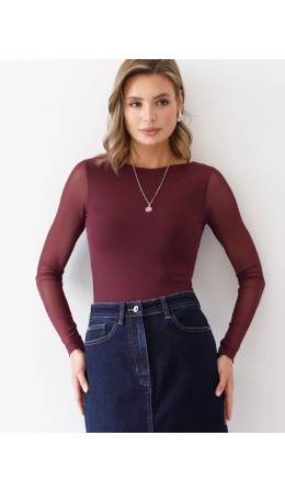 Блузка женская бургунди