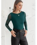 Блузка женская изумруд