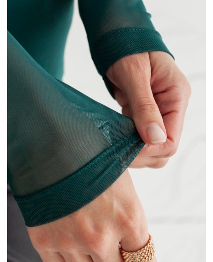 Блузка женская изумруд