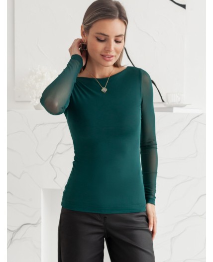 Блузка женская изумруд