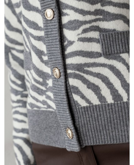 Кардиган женский серый