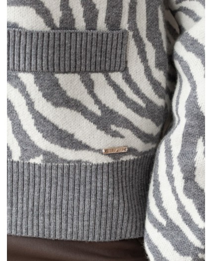 Кардиган женский серый